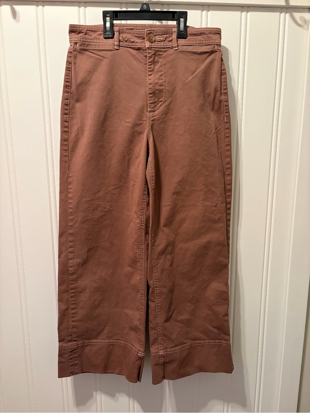 Everlane Rust Wide-Leg Cropped Pant Size 6